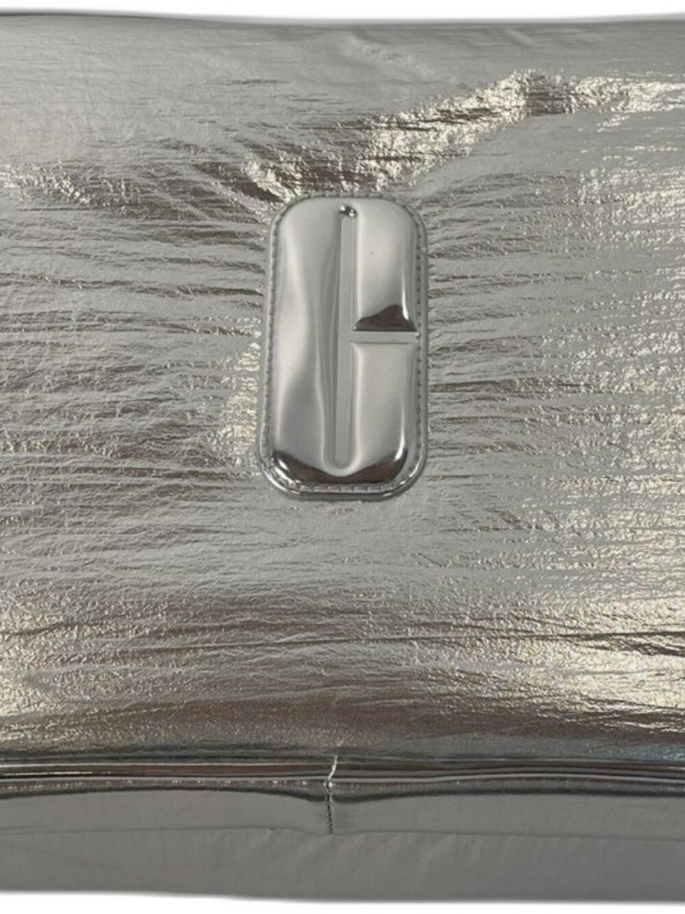 Clinique Silver Metallic Faux Leather Vinyl Makeup
